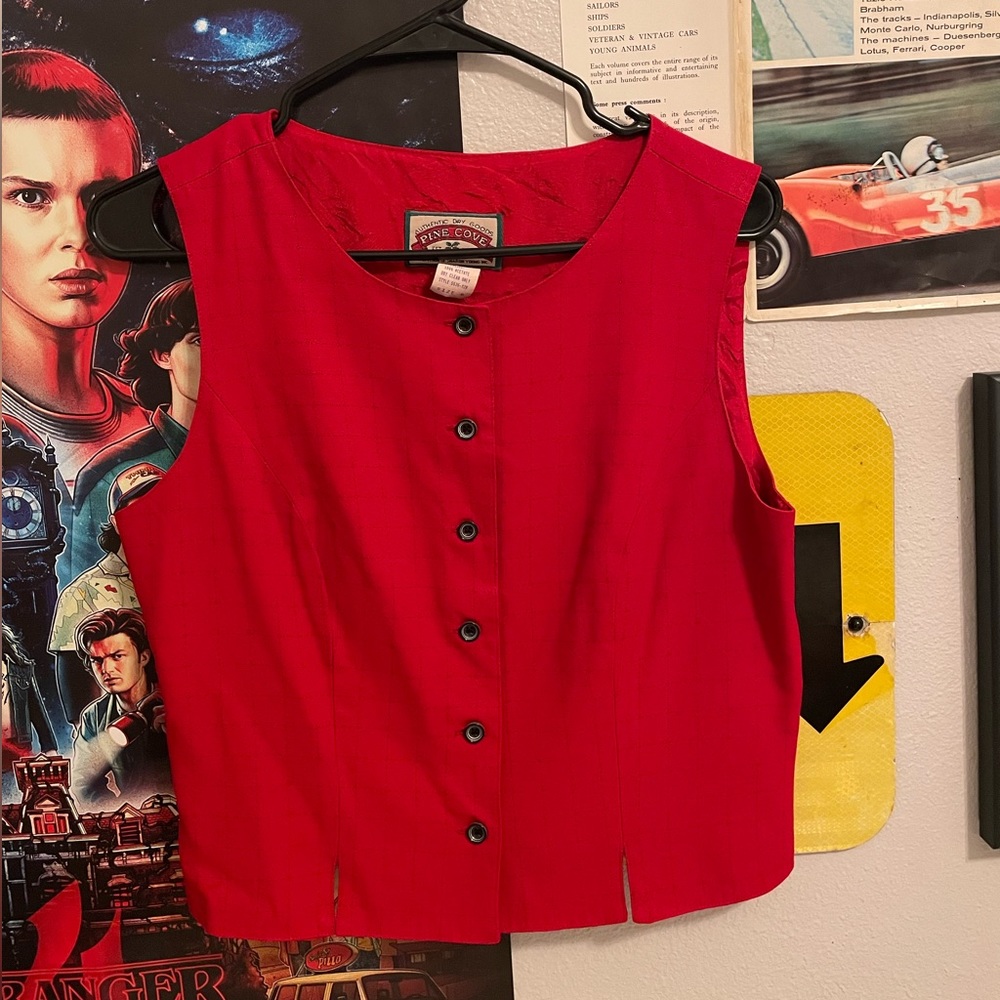 Vintage red vest